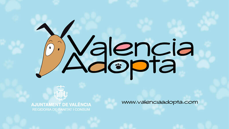 Diseño del logotipo de la web Valencia Adopta de Ayuntamiento de Valencia