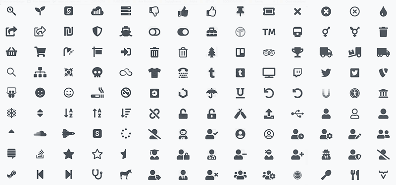 La colección de iconos Font Awesome va en aumento