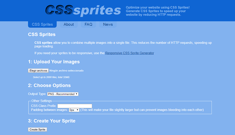 CSS sprites generator