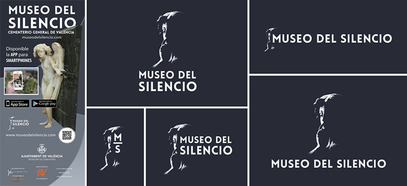 Diseños gráficos del Museo del Silencio Valencia