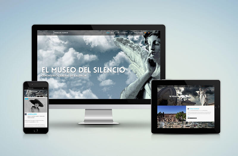Vista de la página web Museo del Silencio de Valencia